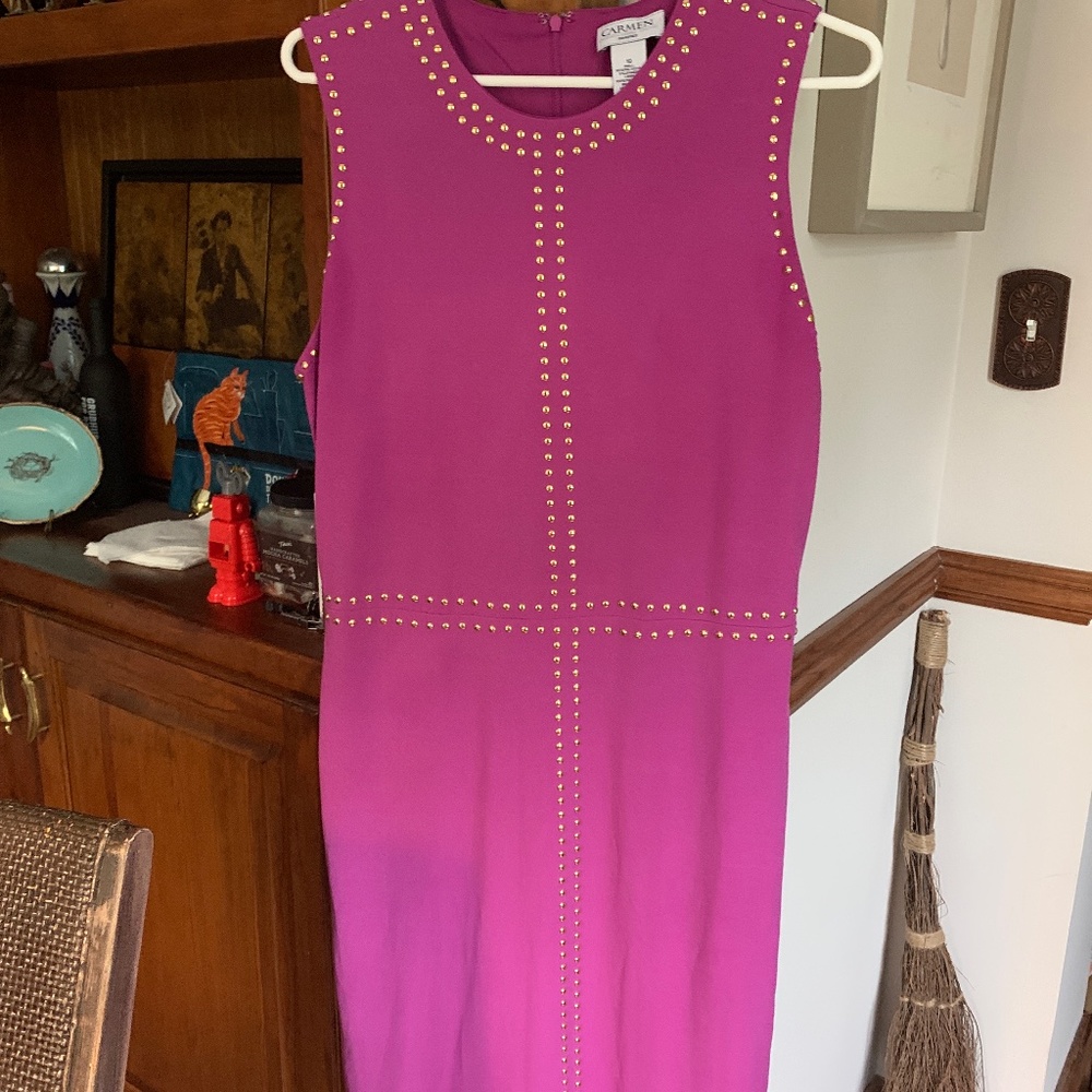 Carmen Marc valvo studded dress. Worn once. 170 retail